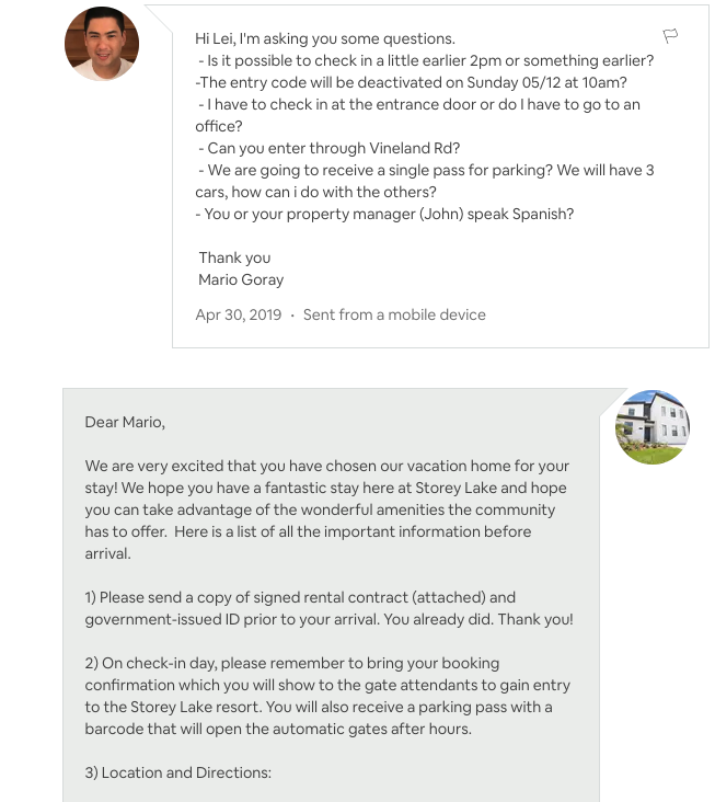 Sample AirBnB Template Welcome Letter Check In Instructions