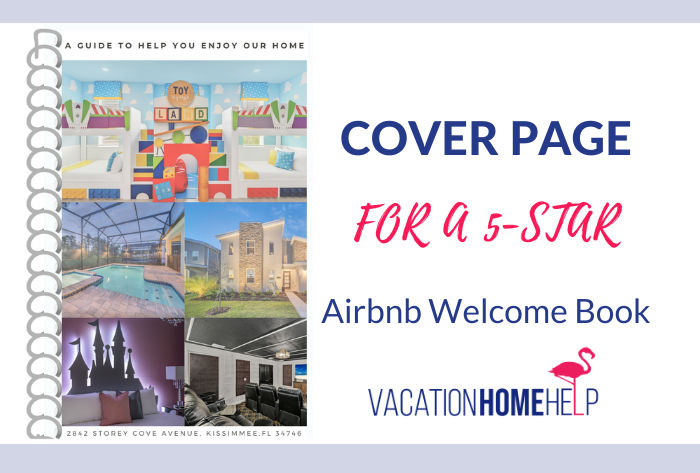 airbnb welcome book cover page